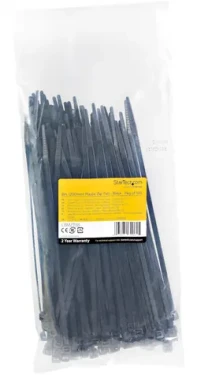 StarTech sťahovacie pásky 200x8mm čierne / Sťahovacie pásky / Nylon / 100 ks / -40 až 85 ° C (CBMZT8B)