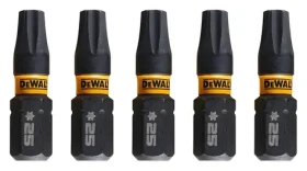 DeWalt Súprava bitov T25 / Extreme Torx / 5 ks (DT7382T)