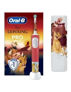 Oral-B Vitality Pre Kids Lion King / Elektrická detská zubná kefka / oscilačné / cestovné puzdro / od 3 rokov (Vitality Pro Lion King)