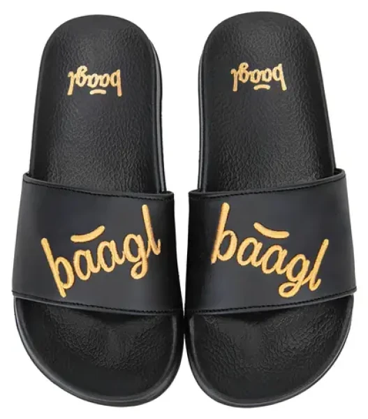 BAAGL Šľapky Logo Gold veľ. 41 / Protišmyková podrážka / Detské aj dospelé veľkosti