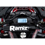 Mamido Detská benzínová štvorkolka RamiGO DISCOVERER 125CC čierno-červená
