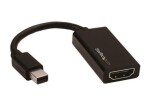 StarTech aktívny adaptér Mini DisplayPort M na HDMI F čierna / 4k a 2K / zvuk 7.1 (MDP2HD4K60S)