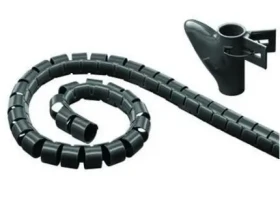 MediaRange Káblový organizér 20 mm čierna / Organizér káblov / Dĺžka 2,5 m / Plast (MRCS301)