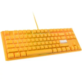 Ducky One 3 Yellow TKL Cherry MX-Silent-Red žltá / herná klávesnica / mechanická / drôtová USB-C / US (DKON2187ST-SUSPDYDYYYC1)