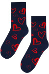 Vzorované pánske ponožky PERFECT MAN-CASUAL BLACK G95 39-41