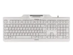 Cherry klávesnica s čítačkou kariet KC 1000 SC / USB / ISO 7816 podporované karty / biela / EU (JK-A0100EU-0)