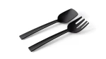 BLIMPLUS Príbor na servírovanie šalátu Paestum Carbon Black / 29 cm / bez BPA / umývačka (PS003-000001-010)