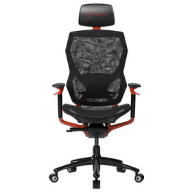 LORGAR Grace 855 červená / ergonomická stolička / nastaviteľné / sieťované / pojazdové kolieska / nosnosť 150 kg (LRG-CHR855RB)