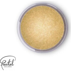 Dekoratívny perleťový práškový pigment Fractal – Golden Shine (3,5 g) - dortis - dortis