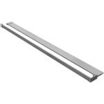 CERANO - Sprchová zástena Walk-in Onyx L-pravá vzpera - 8 mm + polička/držiak na uteráky - chróm, mliečne sklo - 110x200 CER-8050BD1105