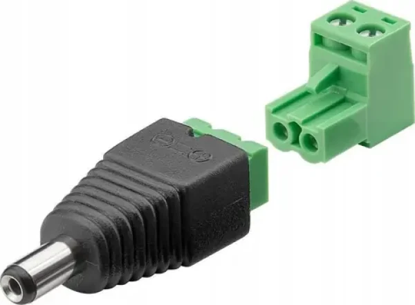 Goobay DC konektor so svorkovnicou / Konektor / Zástrčka DC 5,50 x 2,10 mm / 2pinový (RB76744)