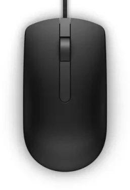 DELL MS116 čierna / Optická myš / 1000dpi / 2 tlačidlá + rolovacie koliesko / USB / 1.8 m (JCKG1)