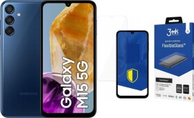 Samsung Galaxy M15 5G 4/128GB Granatowy (SM-M156BDBUEUE) + FlexibleGlass