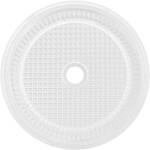 MEXEN - Lira sklenené umývadlo na dosku 37x37, transparent 24053700