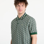 Tričko LACOSTE Short Sleeved Ribbed Collar Shirt Green/ Sinople 4