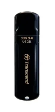 Transcend JetFlash 700 64GB čierna / Flash Disk / USB 3.2 Gen 1 - (USB-A 3.0) (TS64GJF700)