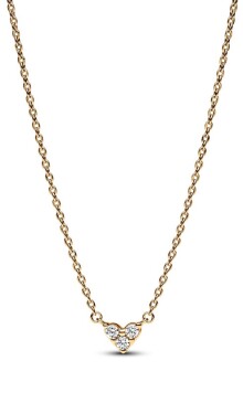 Pandora Pozlátený náhrdelník Srdiečko Shine Timeless 363014C01-45