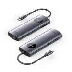 Vention dokovacia stanica USB-C 9v1 / Dokovacia stanica / MST 2x HDMI 4K/60Hz / RJ45 LAN / USB-C PD 100W / SD/TF čítačka (TQVHB)