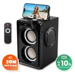 Media-Tech OVERBOX MT3186 čierna / Prenosný reproduktor / Bluetooth 5.3 / FM rádio / USB / microSD (MT3186)