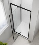POLYSAN - EASY BLACK otočné sprchové dvere 880-1020, číre sklo EL1715B