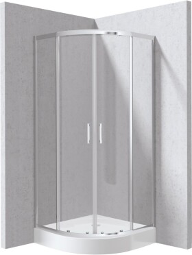 DEANTE - Funkia Evo štvrťkruhový kút s vaničkou, 90x90 cm KYPZ0099P