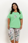 3372 DÁMSKE PYŽAMO LIA 2XL-3XL zelená 2XL