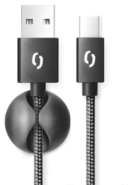 Aligator Premium čierna / Dátový kábel / USB-C / 2A / 2m (DATKP26)