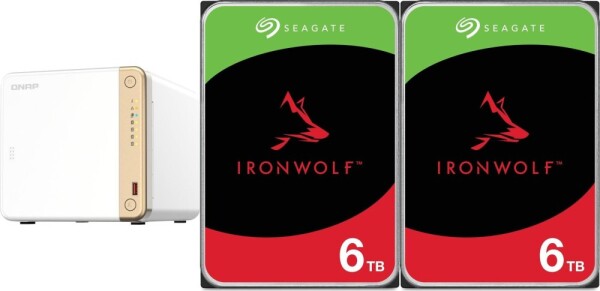 Qnap TS-462-4G + 2x Seagate IronWolf 6TB (ST6000VN006)