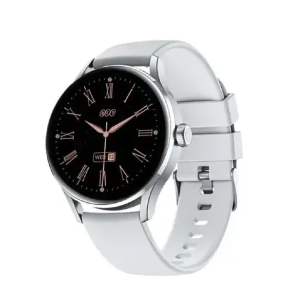 QCY Elite strieborná / Chytré hodinky / 1.19 "/ Bluetooth / multišport / IPX8 (S11 silver)