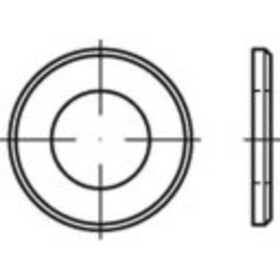 Podložka ocel pozinkované žiarom 25 ks TOOLCRAFT TO-5433519; TO-5433519