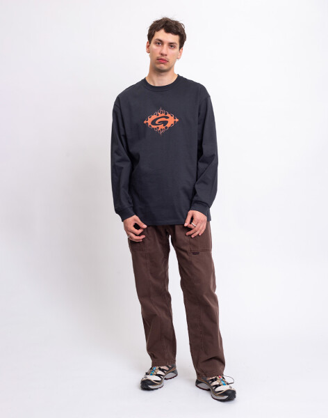 Gramicci G-Flame L/S Tee Vintage Black L