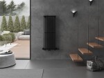 MEXEN - Kansas vykurovací rebrík/radiátor 1200 x 420 mm, 975 W, čierny W204-1200-420-00-70