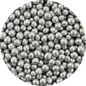 Cukrovo-rýžové perly strieborné 5 mm 1 kg - I LOVE CAKES - I LOVE CAKES