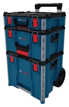 BOSCH L-BOXX Contractor Set 3 / Sada kufrov na náradie / 3 ks / IP65 / max. 198 kg / 530 x 559 x 936 mm (1600A037DY)