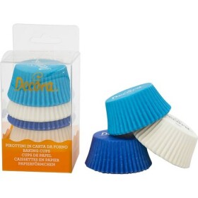 Muffinové košíčky modro-biele 75 ks 5x3,2 cm - Decora - Decora