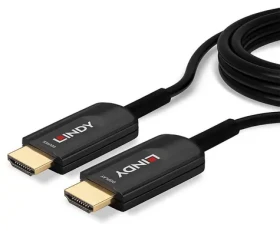 Lindy čierna / HDMI kábel / 20 m / HDMI 2.1 / 8K / optický hybrid / ARC (38382)