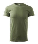 Základné tričko pánske khaki XL