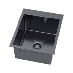 VELAZO Jednokomorový oceľový drez 40 x 50 cm PVD grafit, Velazo VELAZ4050B