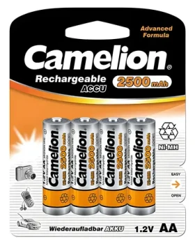 Camelion AA (R06) 2500 mAh / Nabíjacie batérie / Ni-MH / 4 ks (17025406)