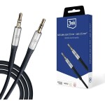 3mk audio kábel 3.5 mm jack - 3.5 mm jack čierna / dĺžka 1 m (5903108528771)