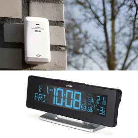 Alecto WS-2500 / Meteostanica / bezdrôtový vonkajší snímač / teplota a vlhkosť / DCF riadený čas / budík (WS-2500)