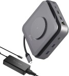 J5create j5create JCD3199P-FN stacja dokująca Przewodowa USB 3.2 Gen 2 (3.1 Gen 2) Type-C Sivý