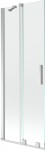 MEXEN/S - Velar Dvojkrídlová posuvná vaňová zástena 70 x 150, transparent, chróm 896-070-000-01-01