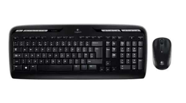 Logitech Wireless Desktop MK330 - FR čierna / Klávesnica + myš / USB / FR verzia (920-003968)
