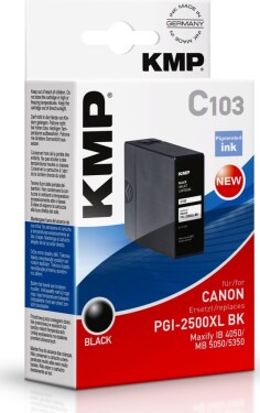KMP Patrone Canon PGI2500XLBK comp. black pigm. C103 - 1565,0001