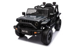Mamido Mamido Elektrické autíčko OFFROAD čierne 12V Vysoký podvozok, široké sedadlo, Odpružené nápravy, 2,4 GHz Diaľkové ovládanie LED svetlá