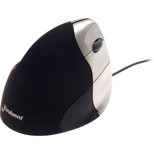 Evoluent VerticalMouse 3 ergonomická myš USB optická čierna, strieborná 5 tlačidlo 2600 dpi ergonomická; VM3R2-RSB