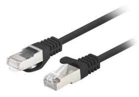 Lanberg UTP CAT6 3M čierna / Patch kábel / RJ45-RJ45 / Fluke Passed / 10 ks (PCU6-20CC-0300-BK)