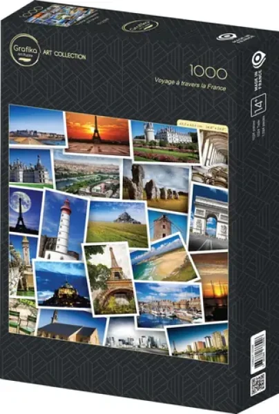 GRAFIKA Štvorcové puzzle Plavba cez Francúzsko