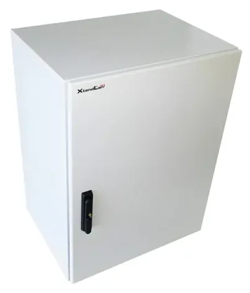 Xtendlan Vonkajší rozvádzač 17U so zámkom šedá / Rozvádzač / 19" / hĺbka 450 mm / IP55 / 3-bodový zámok (WEH-17U-450-3L)